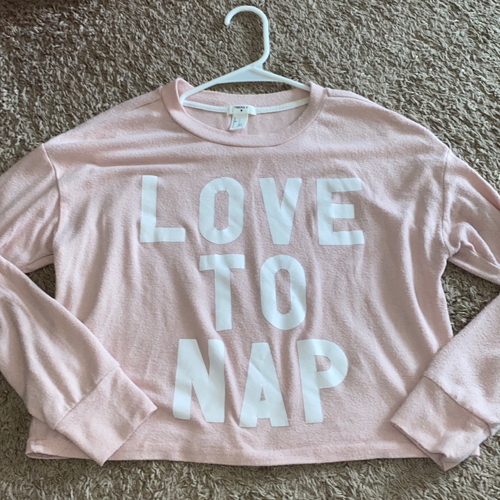 Forever 21 Love To Nap Pajamas Top